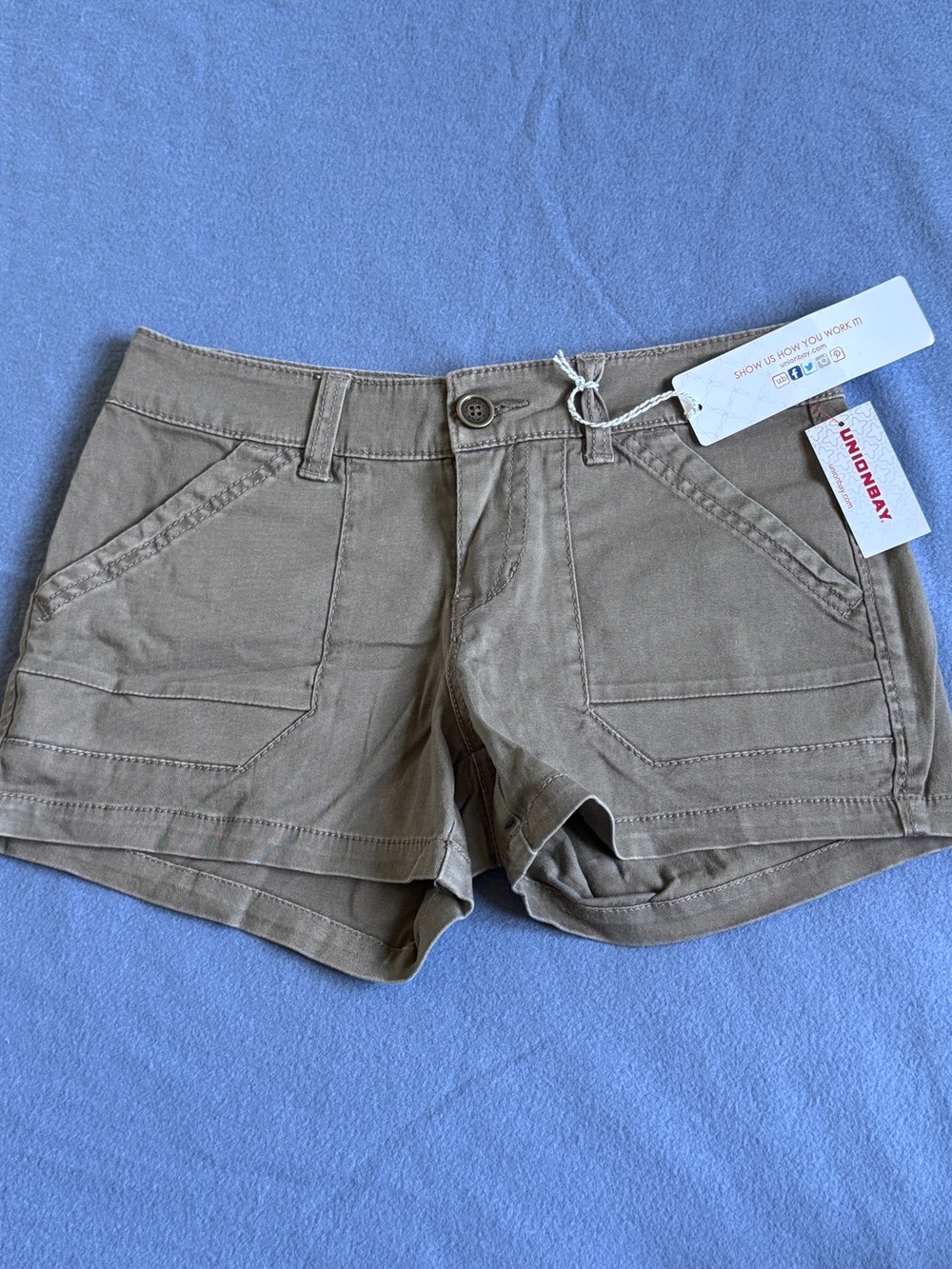 Olive Khaki Utility Shorts